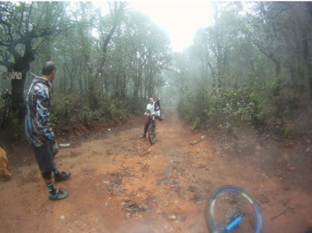 Pedaleando en la niebla